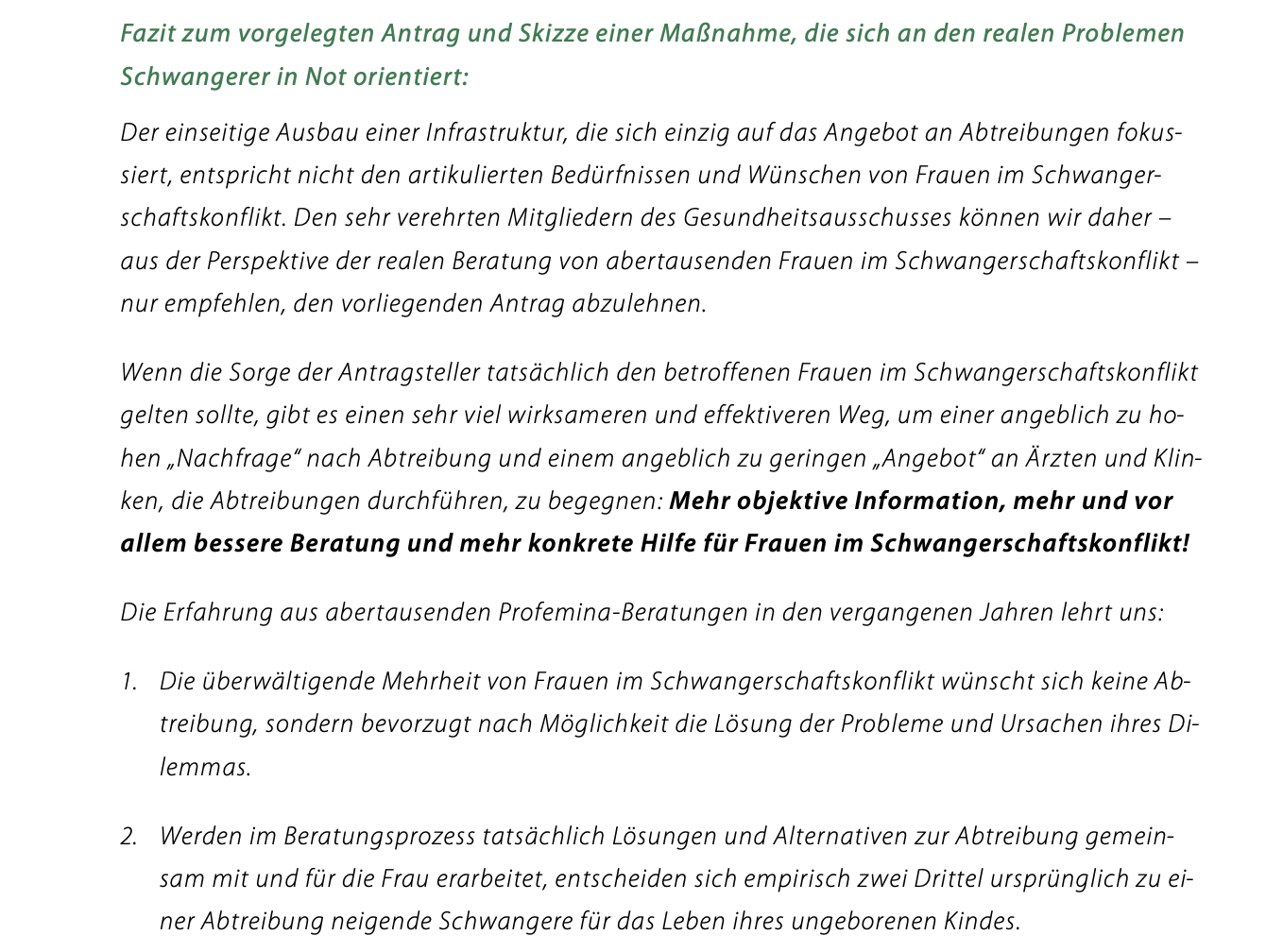 Stellungnahme