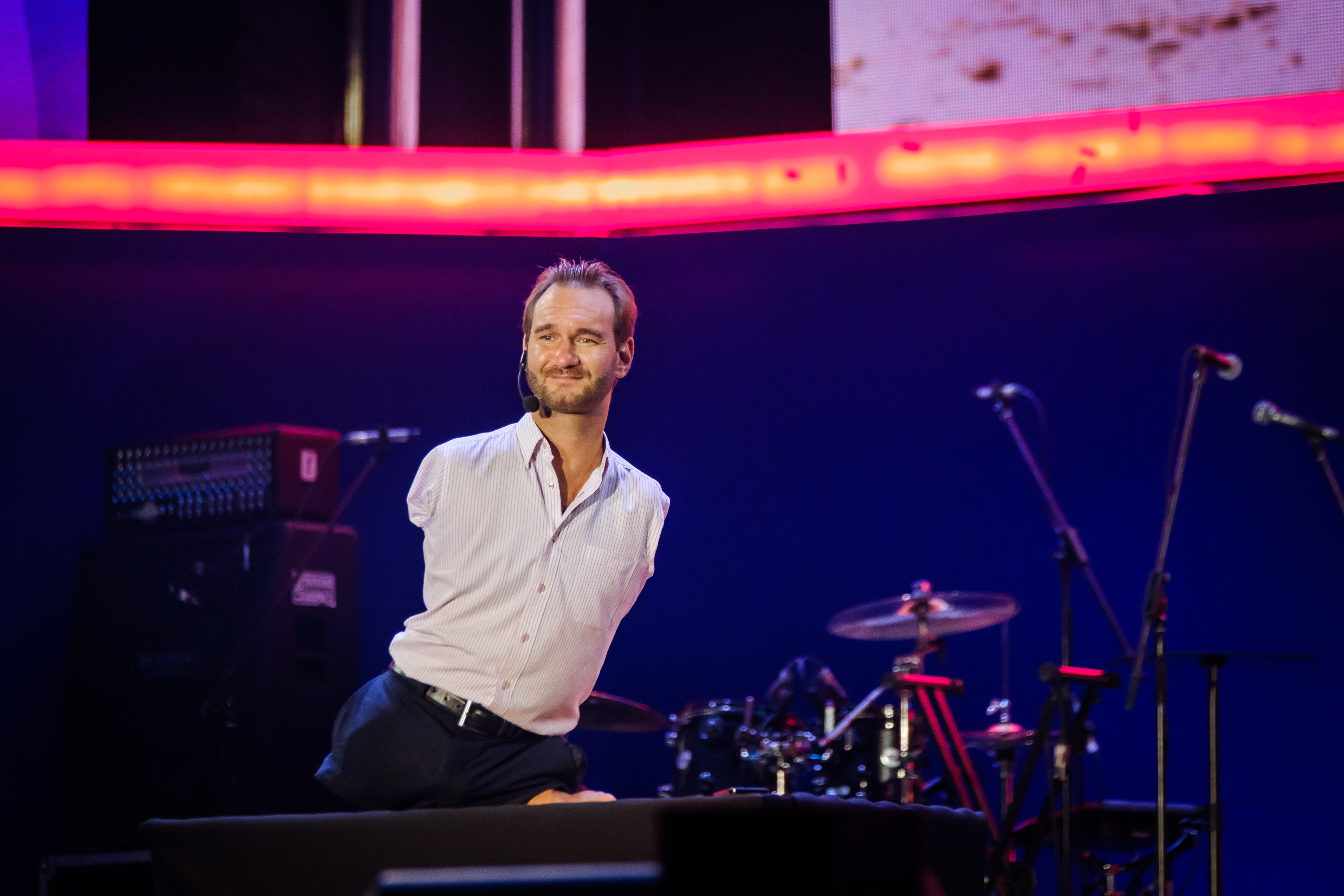 nick viujicic bei einer show