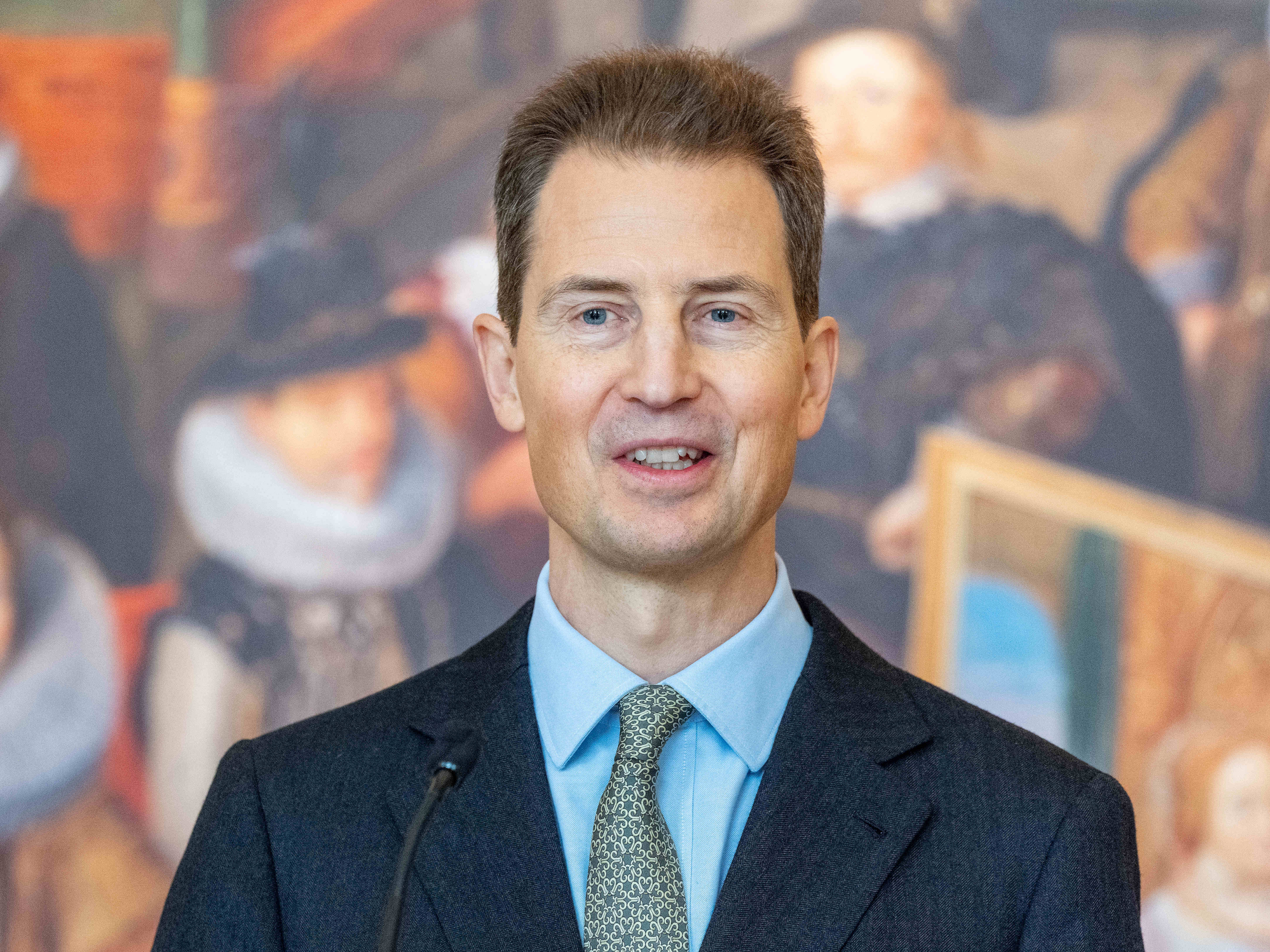 Erbprinz Alois von und zu Liechtenstein beim Pressegespraech