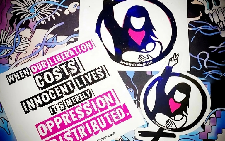 Sticker der New Wave Feminism Bewegung