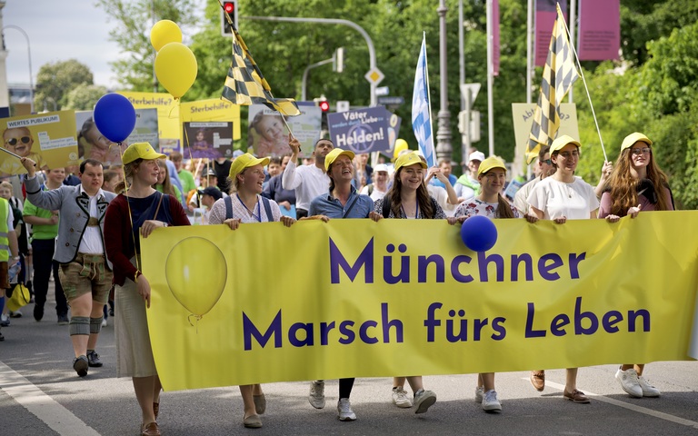 Münchner Marsch fürs leben Banner mmfl