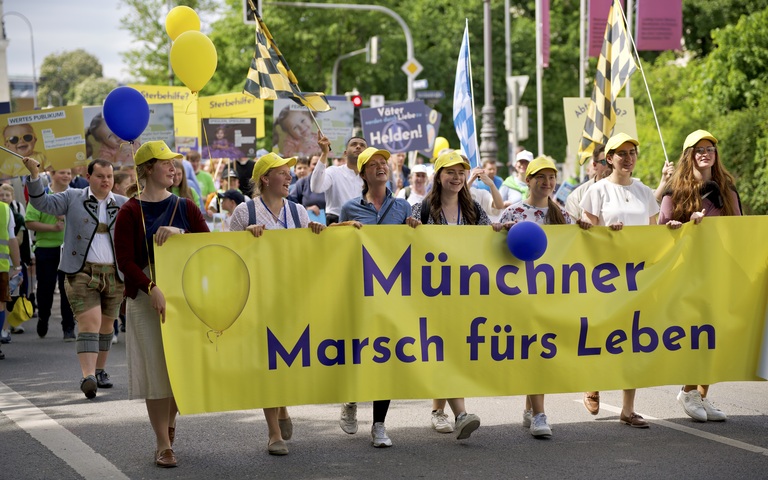 Münchner Marsch fürs leben Banner mmfl