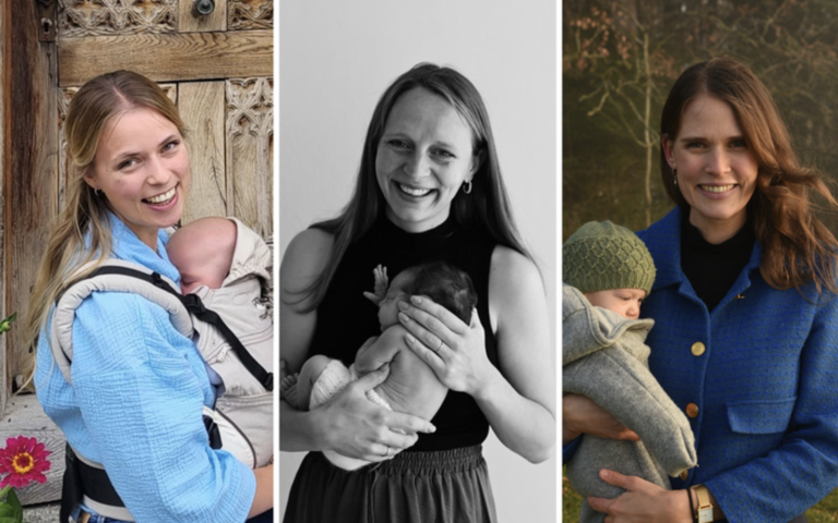 Die drei ProLife-Hebammen mit ihren Babies