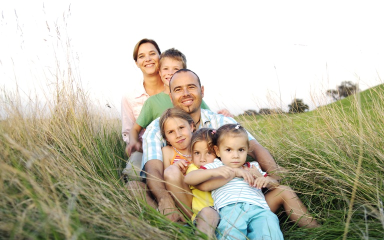 Glückliche Familie