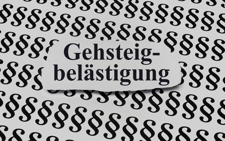 Gehsteigbelästigung