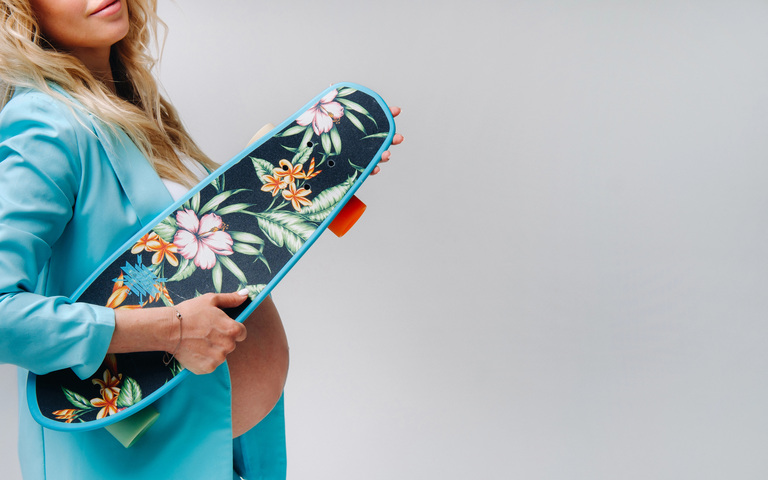 schwanger Skateboard