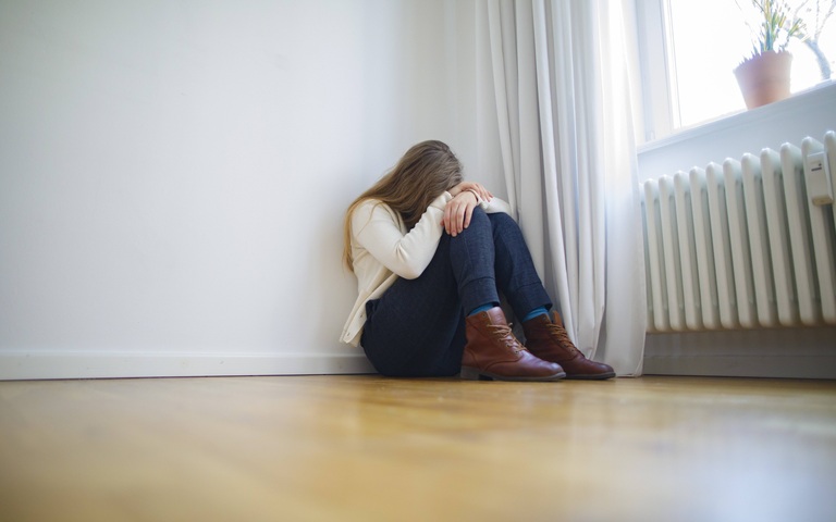 Gestellte Aufnahme zum Thema Depression