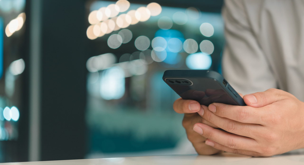 mann smartphone handy